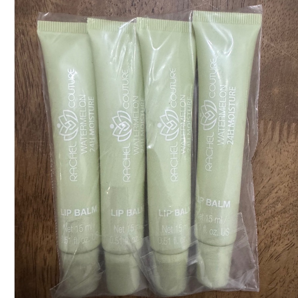 4 pack sealed Rachel Couture Watermelon 24H Moisture‎ Lip Balm Net 15 ml
